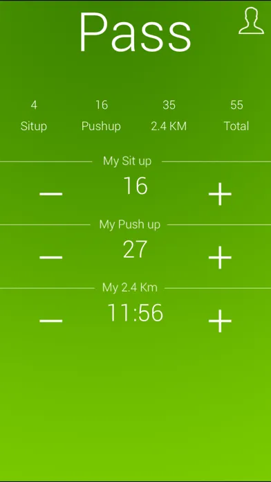 Zrzuty ekranu IPPT Buddy