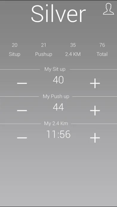 Zrzuty ekranu IPPT Buddy