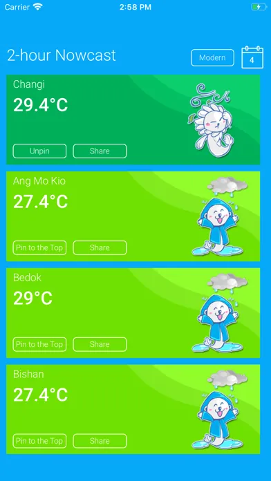 Capturas de pantalla de MyWeather@SG
