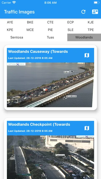 Screenshot di TrafficCam@SG