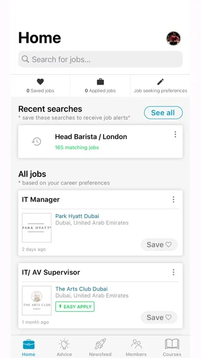 Capturas de tela do Hosco: Luxury Hospitality Jobs