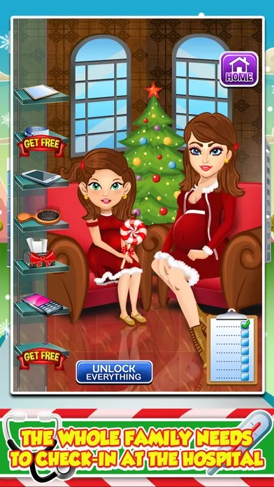 Mommy's Christmas Baby Doctor Salon - My Santa Spa Make-Up Games! स्क्रीनशॉट