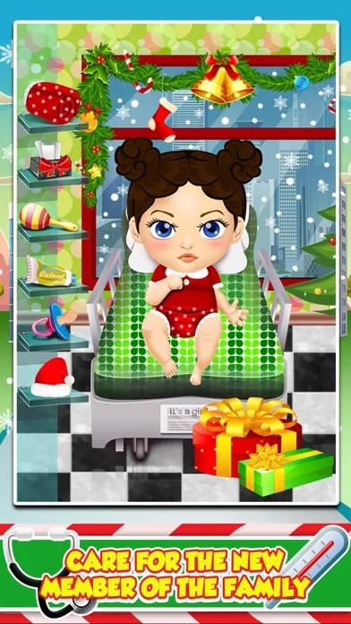 Mommy's Christmas Baby Doctor Salon - My Santa Spa Make-Up Games! स्क्रीनशॉट