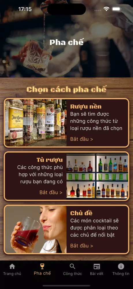 Home Bar Screenshots