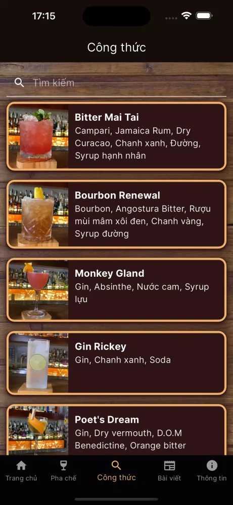 Home Bar Screenshots