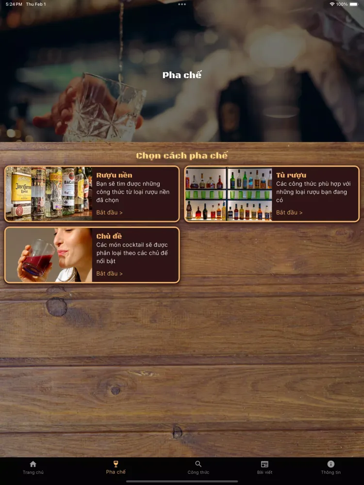 Home Bar Screenshots