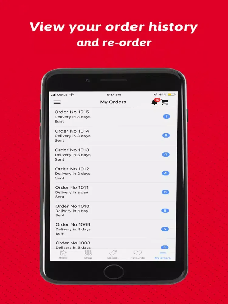 Capturas de tela do Italian Food Ordering App iPad 