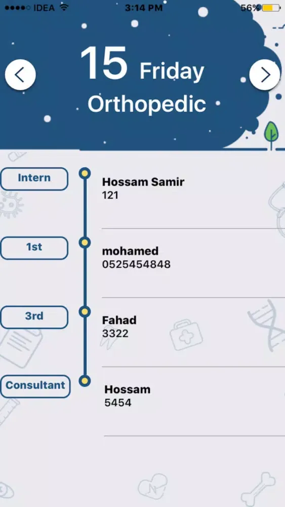 Ảnh chụp màn hình của OnCall App