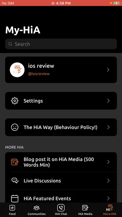 Tangkapan layar HiA App