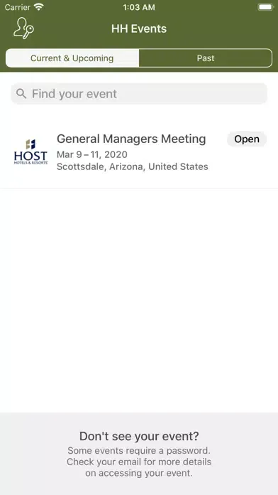 Host Hotels Events Ekran Görüntüleri