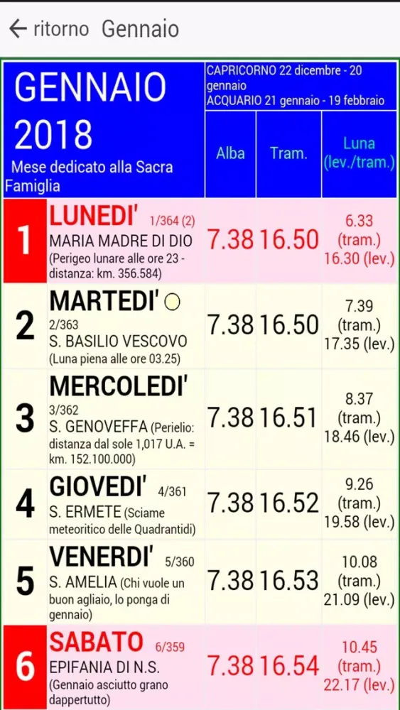 Captures d'écran de Calendario Religioso
