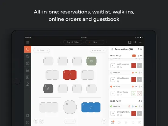 ภาพหน้าจอของ Hostme for Restaurant - Host iPad 