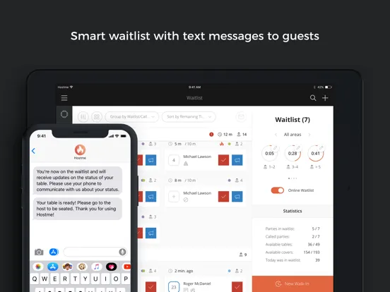 ภาพหน้าจอของ Hostme for Restaurant - Host iPad 