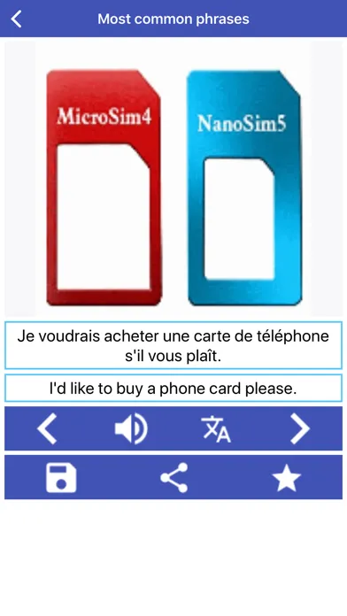 French Phrases Learning Screenshots