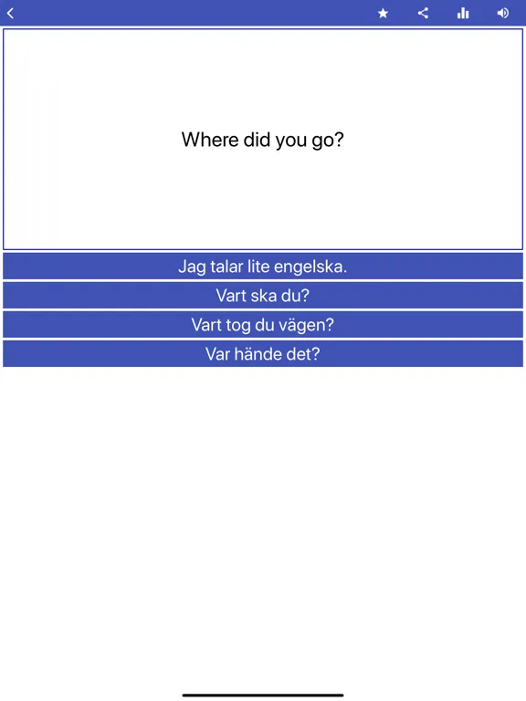 Swedish Learning iPad 應用截圖