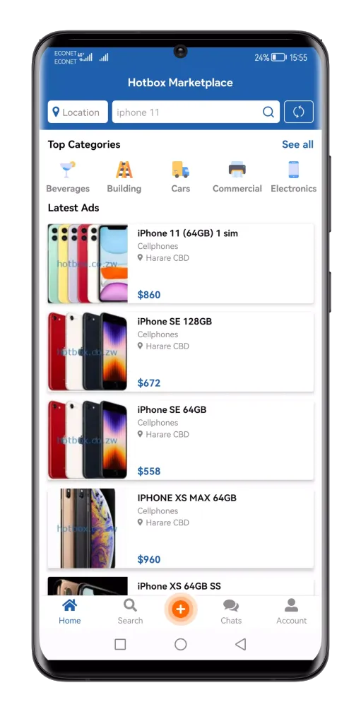 Screenshot di Hotbox Marketplace