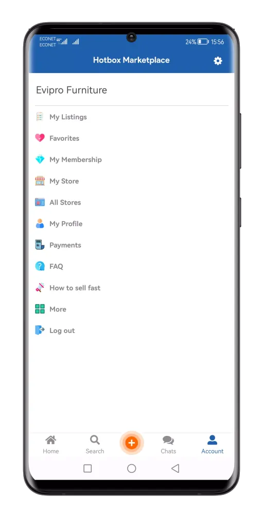 Screenshot di Hotbox Marketplace