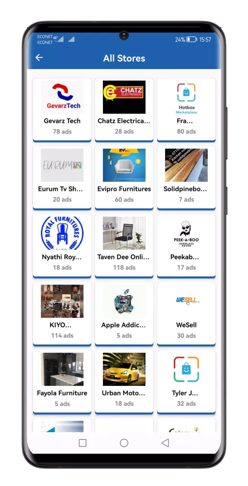 Screenshot di Hotbox Marketplace