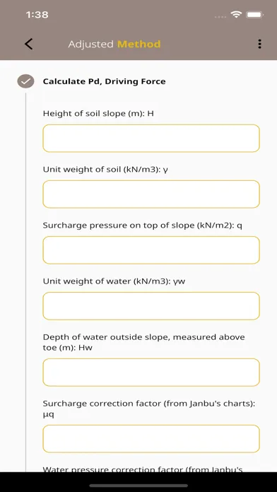 ภาพหน้าจอของ Flexislope Soil Slope Analysis