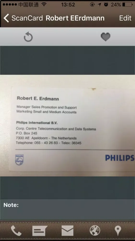 ScanCard-Bizcard Reader (EU) Screenshots