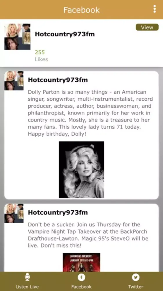 Hot Country 97.3 FM KMGZ Ekran Görüntüleri