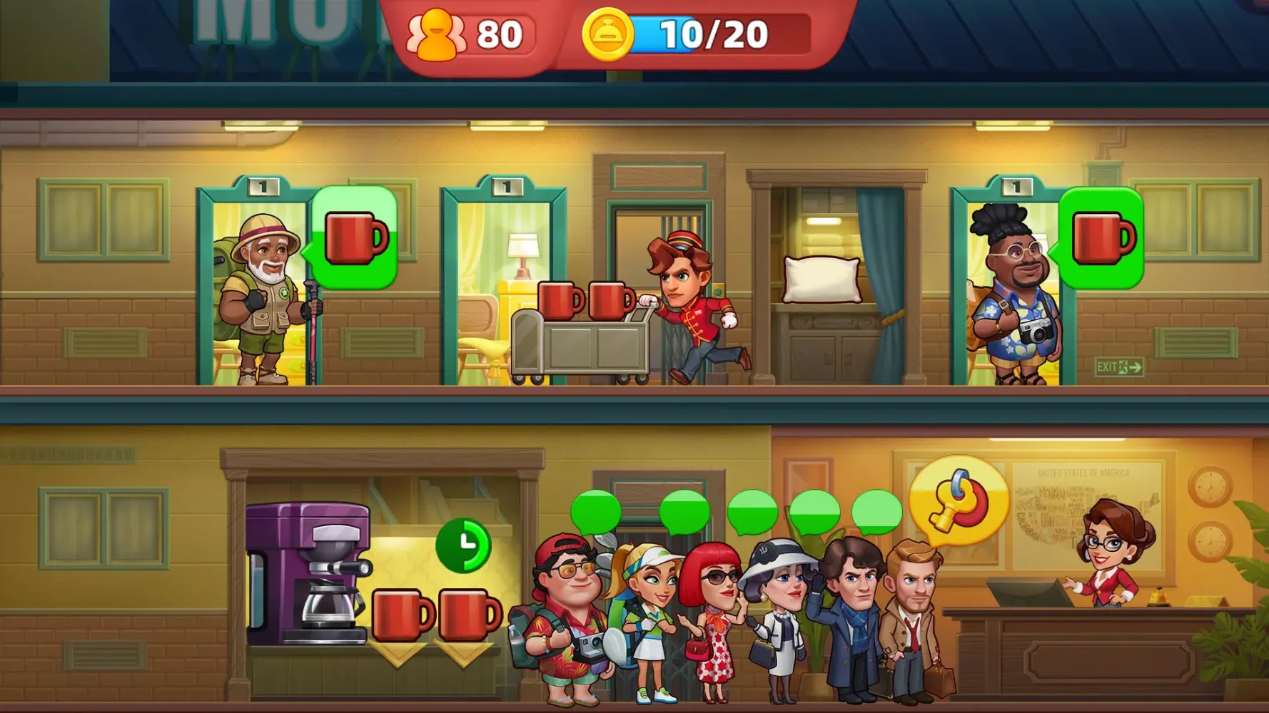 Hotel Empire Fever سکرین شاٹس