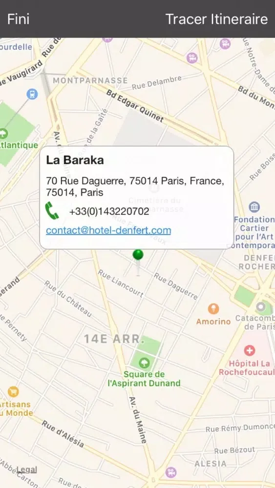 La Baraka Restaurant - Hôtel Denfert應用截圖