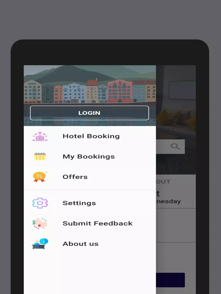 Tangkapan layar Hotel Suite Booking iPad 