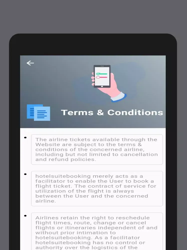 Tangkapan layar Hotel Suite Booking iPad 