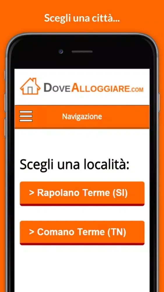 Tangkapan skrin Trova Hotel, Alberghi e Alloggi