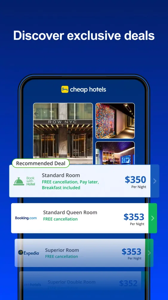 Cheap Hotels・Vacation Rentals Screenshots