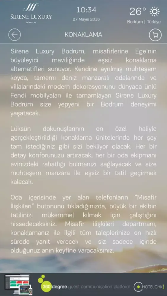 Tangkapan skrin Sirene Luxury Bodrum Hotel for iPhone