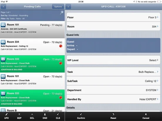 Hotel Expert Mobile iPad  स्क्रीनशॉट