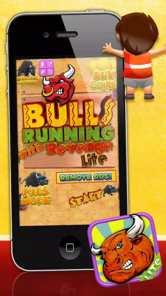 Tangkapan layar Bulls Running with Revenge LITE - FREE Game!