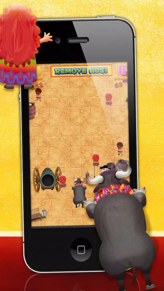 Tangkapan layar Bulls Running with Revenge LITE - FREE Game!