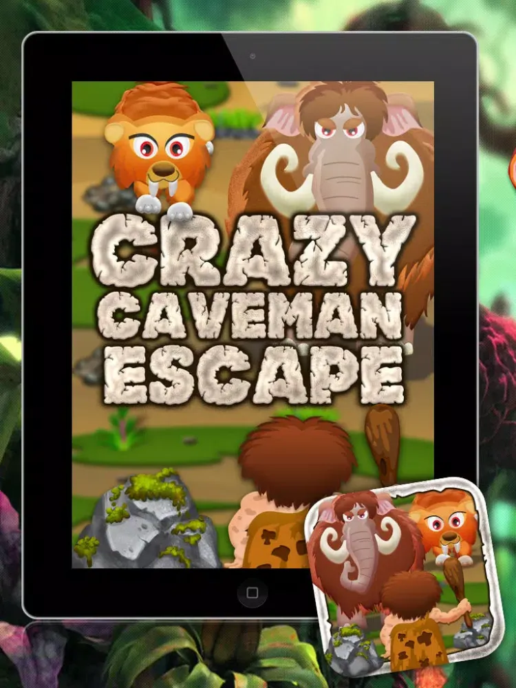 Crazy Caveman Escape - Free Game iPad  Ekran Görüntüleri