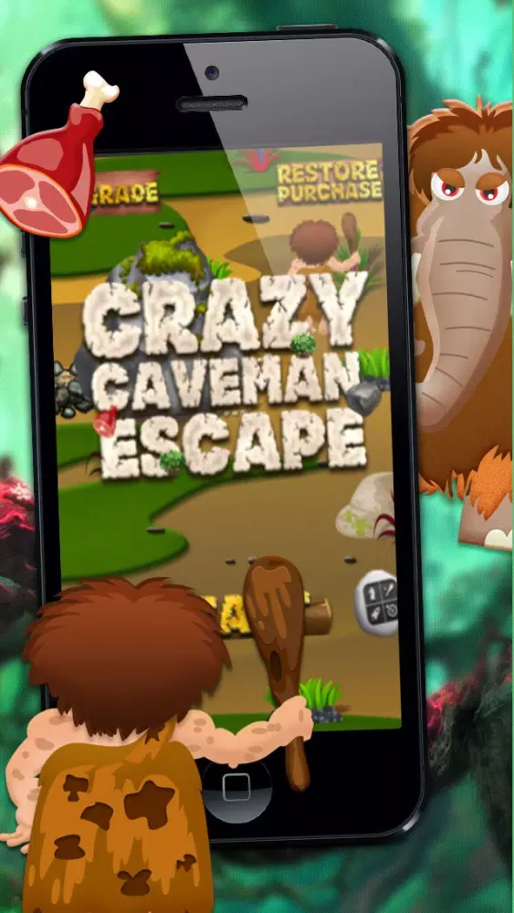 Crazy Caveman Escape - Free Game Ekran Görüntüleri
