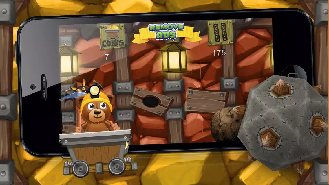 A Despicable Bears Gold Rush HD- Free Rail Miner Shooter Game স্ক্রিনশট