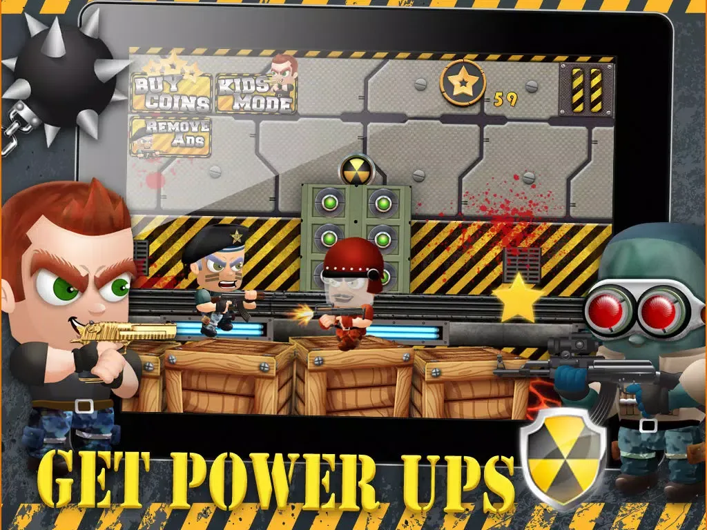 Iron Fist Harry & the Trigger Man Army Soldiers use Killer Force LITE - FREE Shooter Game iPad  Screenshots