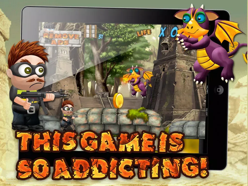 Capturas de tela do Kingdom Bandits vs The Dragon Monsters of Eden: Age Old War Rivals for Eternity - Free Adventure Game ! iPad 