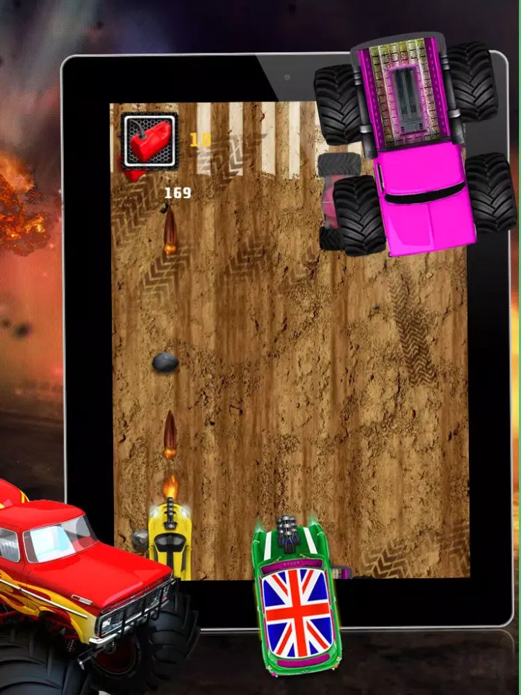 Tangkapan skrin Monster Truck Furious Revenge - A Fast Truck Racing Game! iPad 