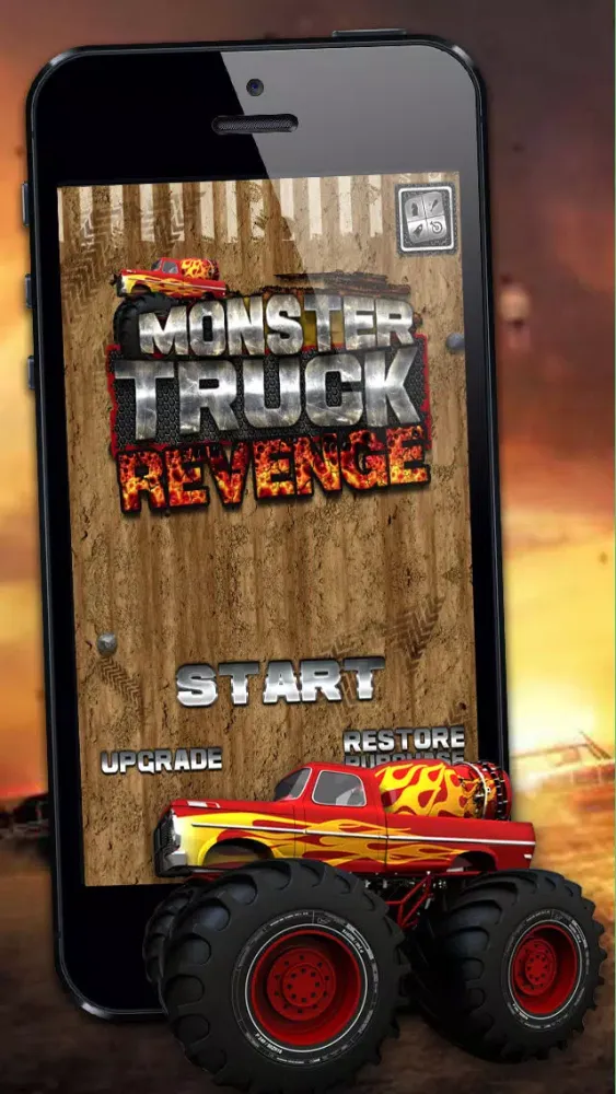 Tangkapan skrin Monster Truck Furious Revenge - A Fast Truck Racing Game!