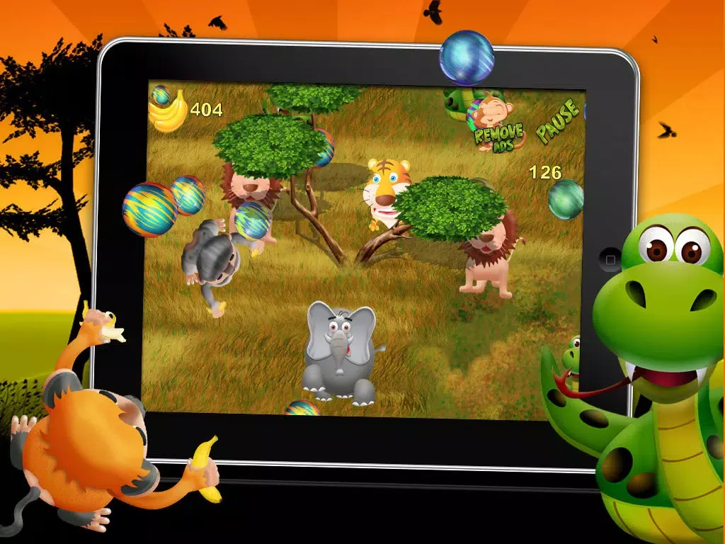 Zrzuty ekranu Safari Monkey Bubble Adventure - Free Game iPad 