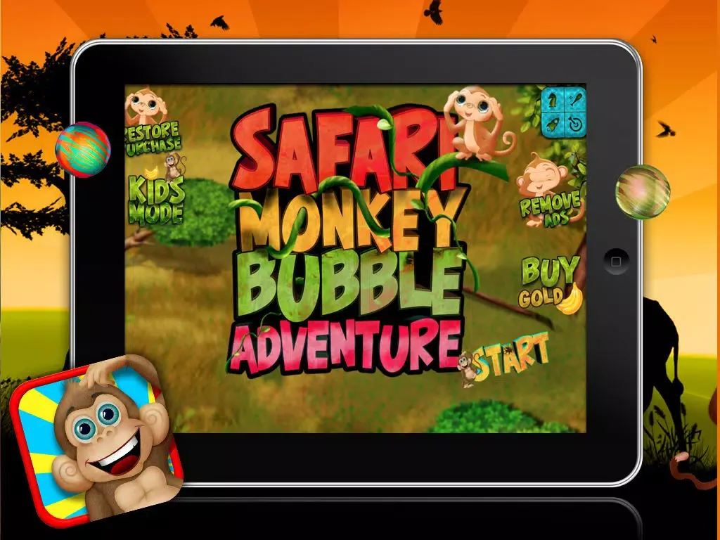 Zrzuty ekranu Safari Monkey Bubble Adventure - Free Game iPad 