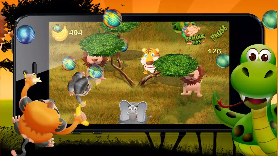 Zrzuty ekranu Safari Monkey Bubble Adventure - Free Game