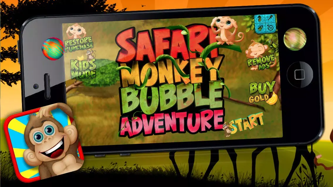 Zrzuty ekranu Safari Monkey Bubble Adventure - Free Game
