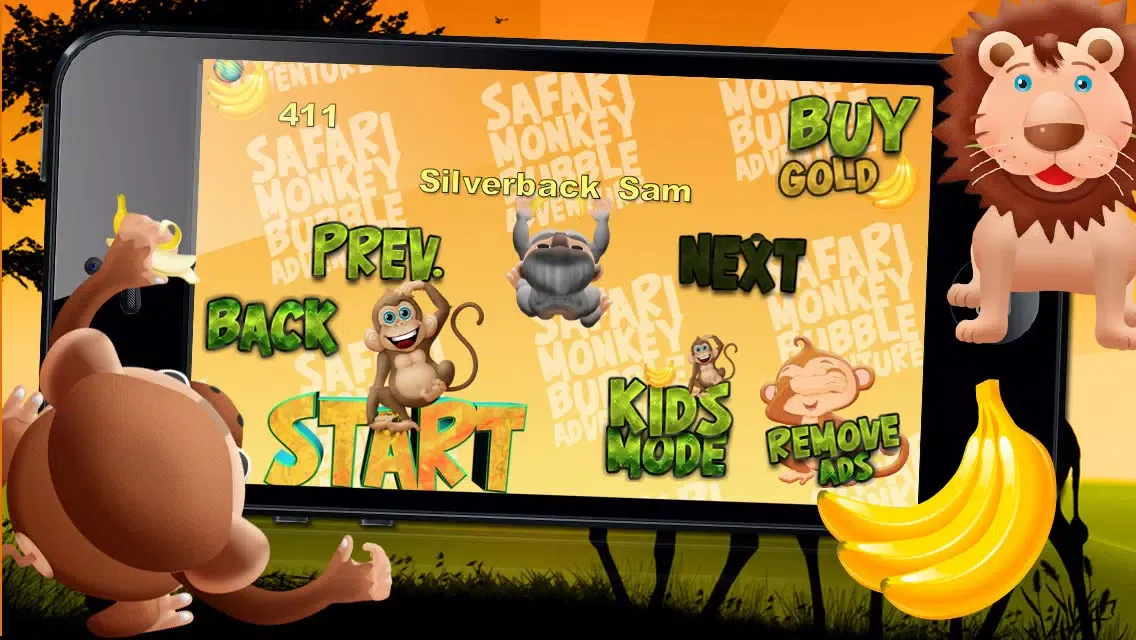 Zrzuty ekranu Safari Monkey Bubble Adventure - Free Game
