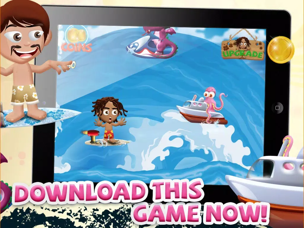 Captures d'écran de A Turbo Minion Surfers Dash to Outrun Sea Dragons - FREE Game! iPad 