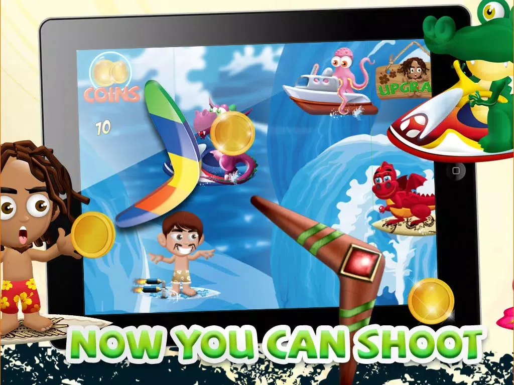 Captures d'écran de A Turbo Minion Surfers Dash to Outrun Sea Dragons - FREE Game! iPad 