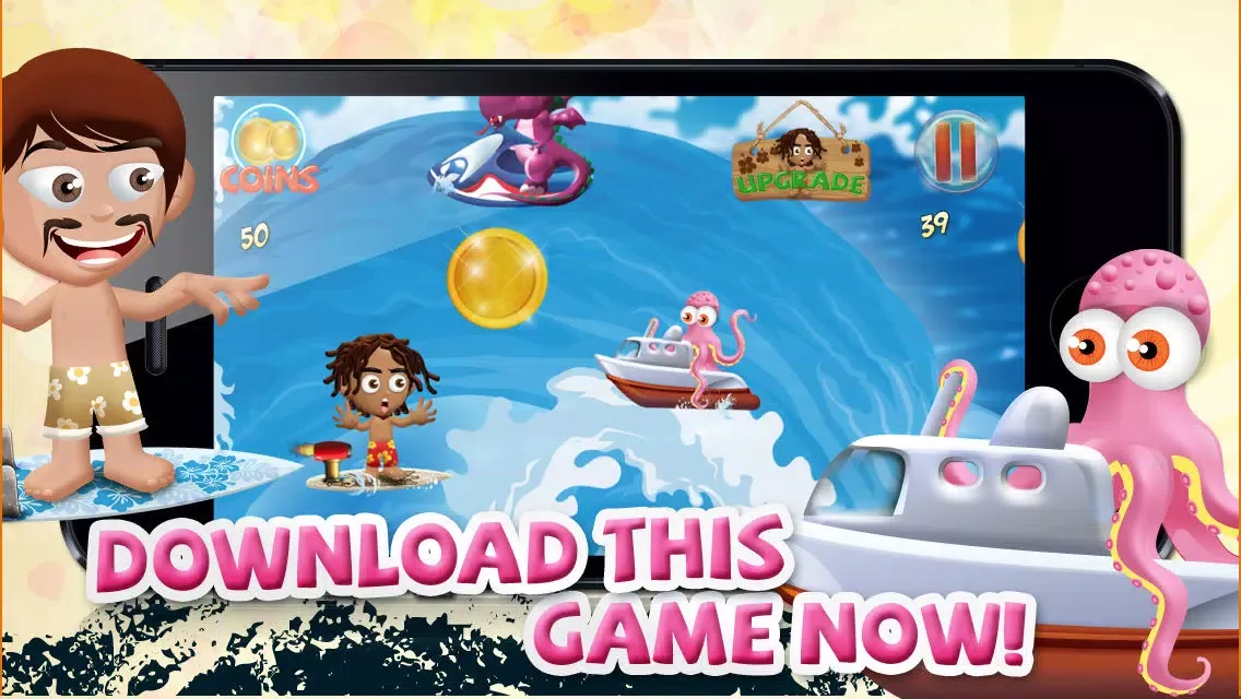 Captures d'écran de A Turbo Minion Surfers Dash to Outrun Sea Dragons - FREE Game!